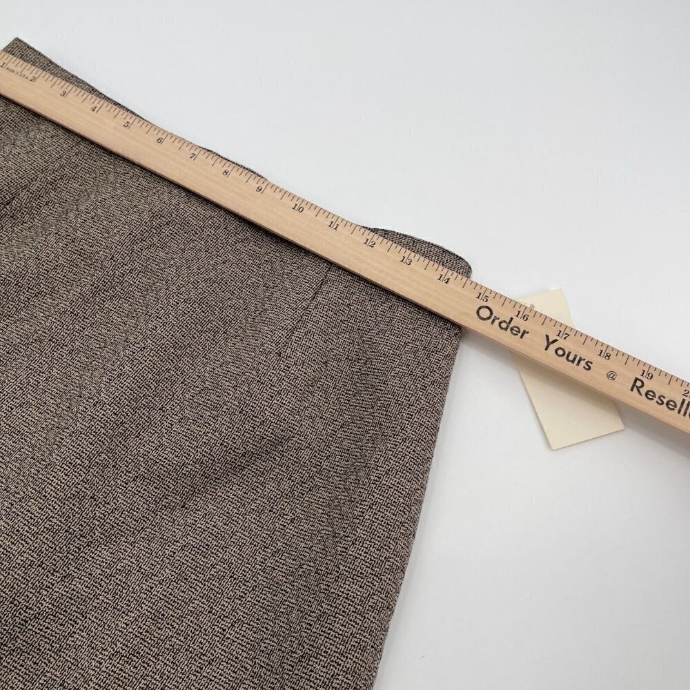 Sag Harbor Suit Skirt 10 Womens Brown Lined Straight Pencil Business Casual New - Picture 13 of 13